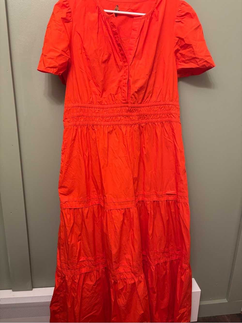 Quince 100% European Linen Tiered Maxi Dress